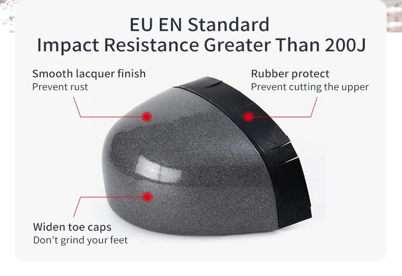 Safety Shoes Men Anti-Smashing Steel Toe Cap Puncture Proof Construction Lightweight Breathable Sneaker Work Boots Women Quality