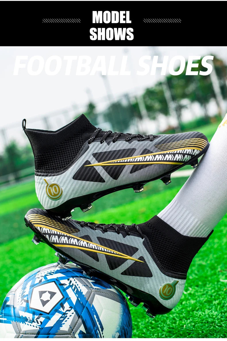 Men Soccer Shoes Kids Football Boots Women Professional Soccer Cleats Antiskid Chaussure Football TF/FG Outdoor Football Shoes