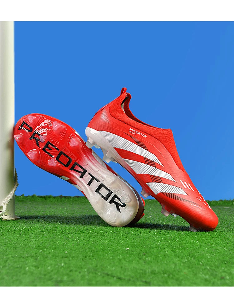 Man Soccer Shoes Original Football Boots for Men Studded Society Turf Indoor Training Cleats Non Slip Ultralight Kids Sneakers