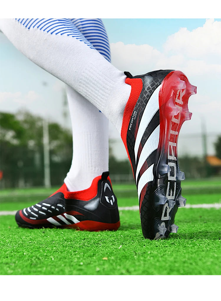 Man Soccer Shoes Original Football Boots for Men Studded Society Turf Indoor Training Cleats Non Slip Ultralight Kids Sneakers