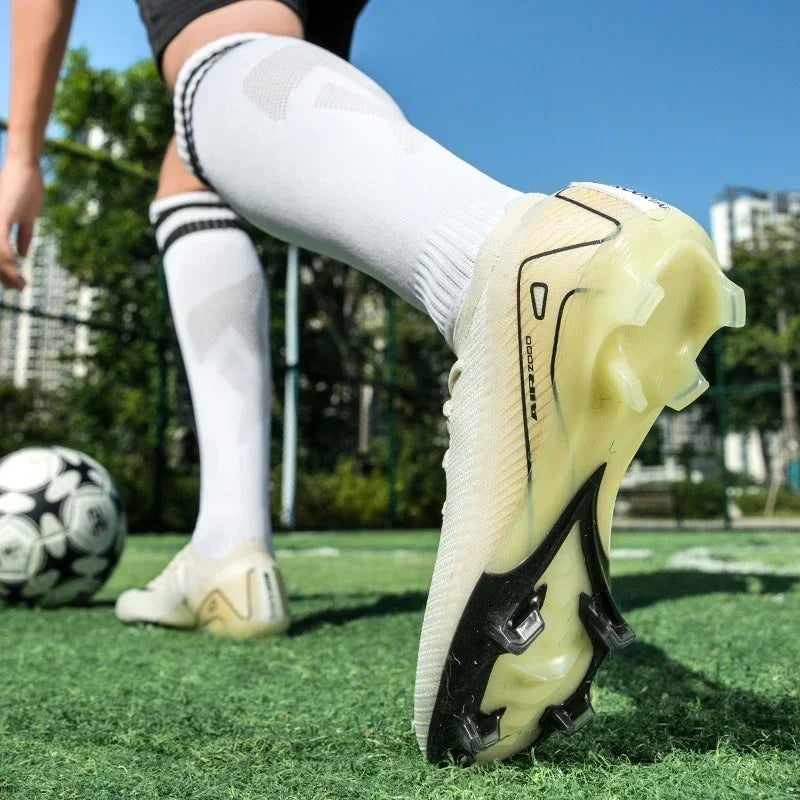 New Men Sport Soccer Shoes Training Boys Football Boots Outdoor Adult  Long Spikes Non Slip Cleats Breathable Match Comfortable