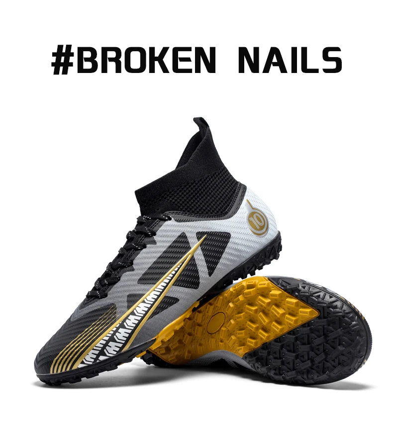 Men Soccer Shoes Kids Football Boots Women Professional Soccer Cleats Antiskid Chaussure Football TF/FG Outdoor Football Shoes