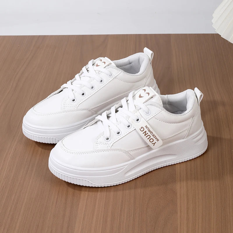 Super Comfortable White Sneakers for Women2025Spring and summer new versatile soft-soled sports sneakers casual shoes
