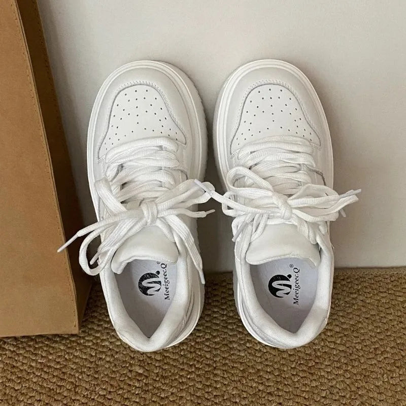 Women's Sneakers Spring Autumn Fashionable Casual Thick Soled Shoes Comfortable Height-increasing Platform Soles for Women