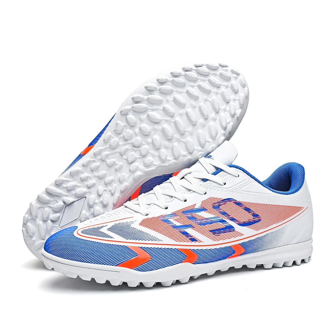 Soccer shoes, unisex style, comfortable, breathable, wear-resistant, available in TF and FG, two colors to choose from.