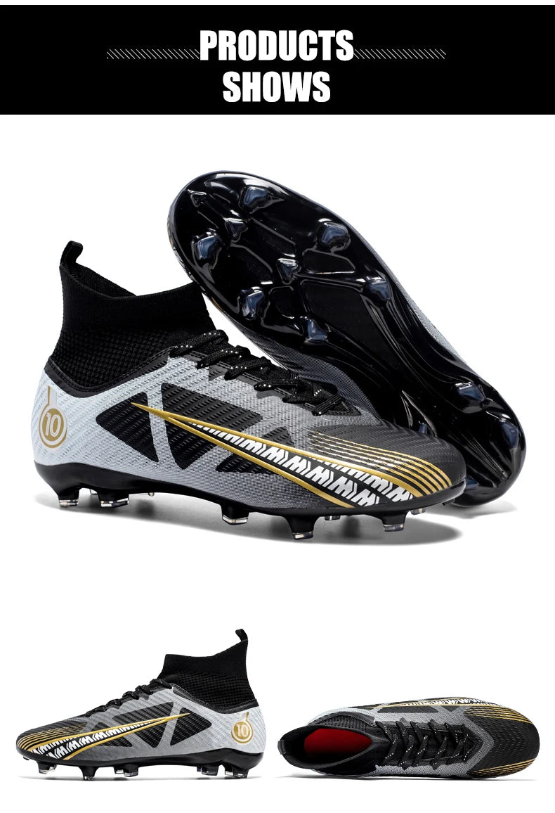 Men Soccer Shoes Kids Football Boots Women Professional Soccer Cleats Antiskid Chaussure Football TF/FG Outdoor Football Shoes