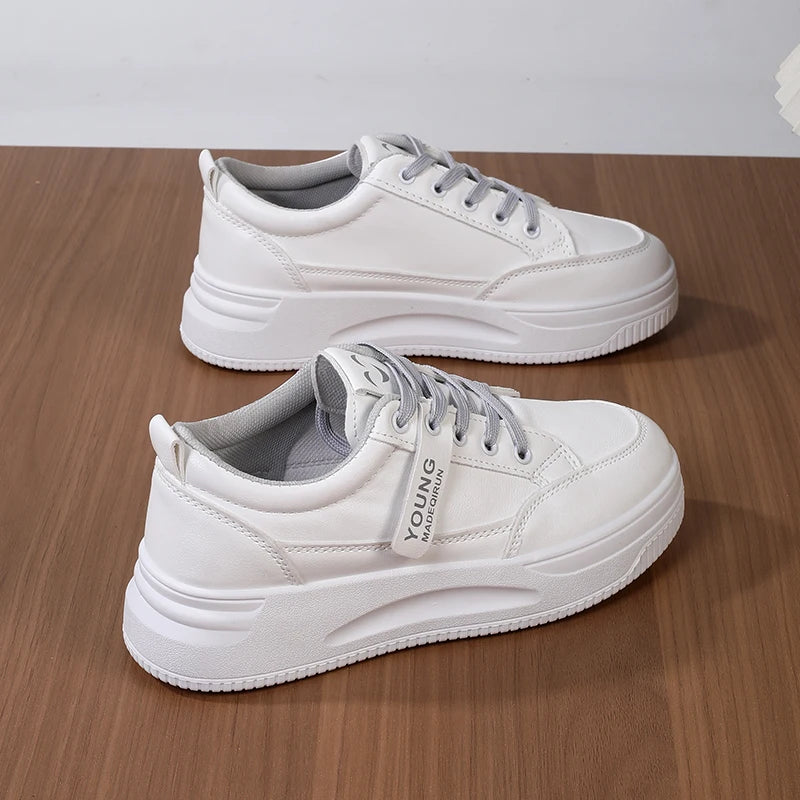 Super Comfortable White Sneakers for Women2025Spring and summer new versatile soft-soled sports sneakers casual shoes