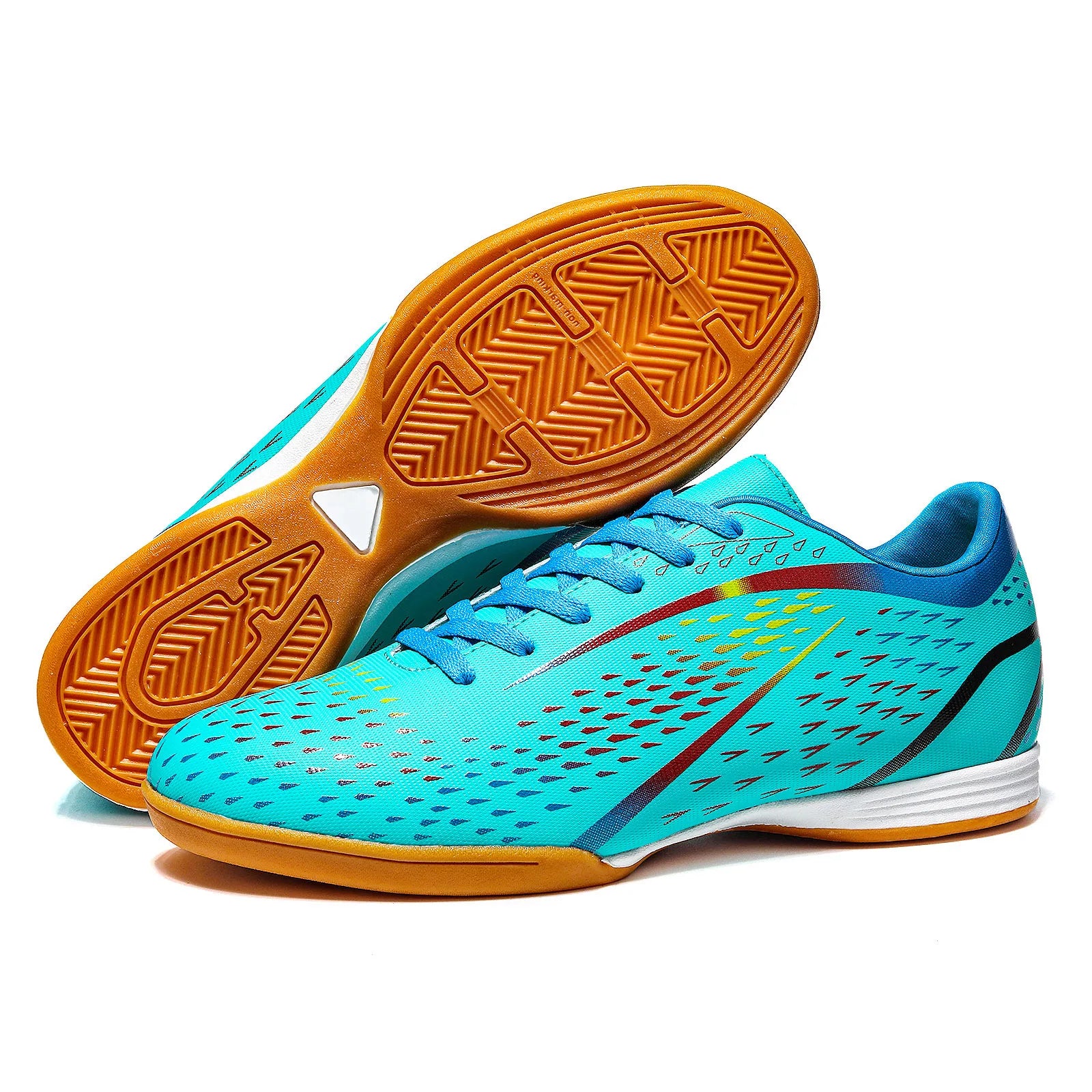 Futsal Soccer Shoes Men Low Top High Quality Anti-slip Indoor Football Shoes Kids Teenage Students Training Soccer Sneakers