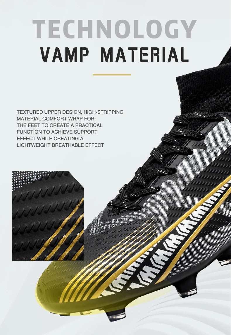 Men Soccer Shoes Kids Football Boots Women Professional Soccer Cleats Antiskid Chaussure Football TF/FG Outdoor Football Shoes