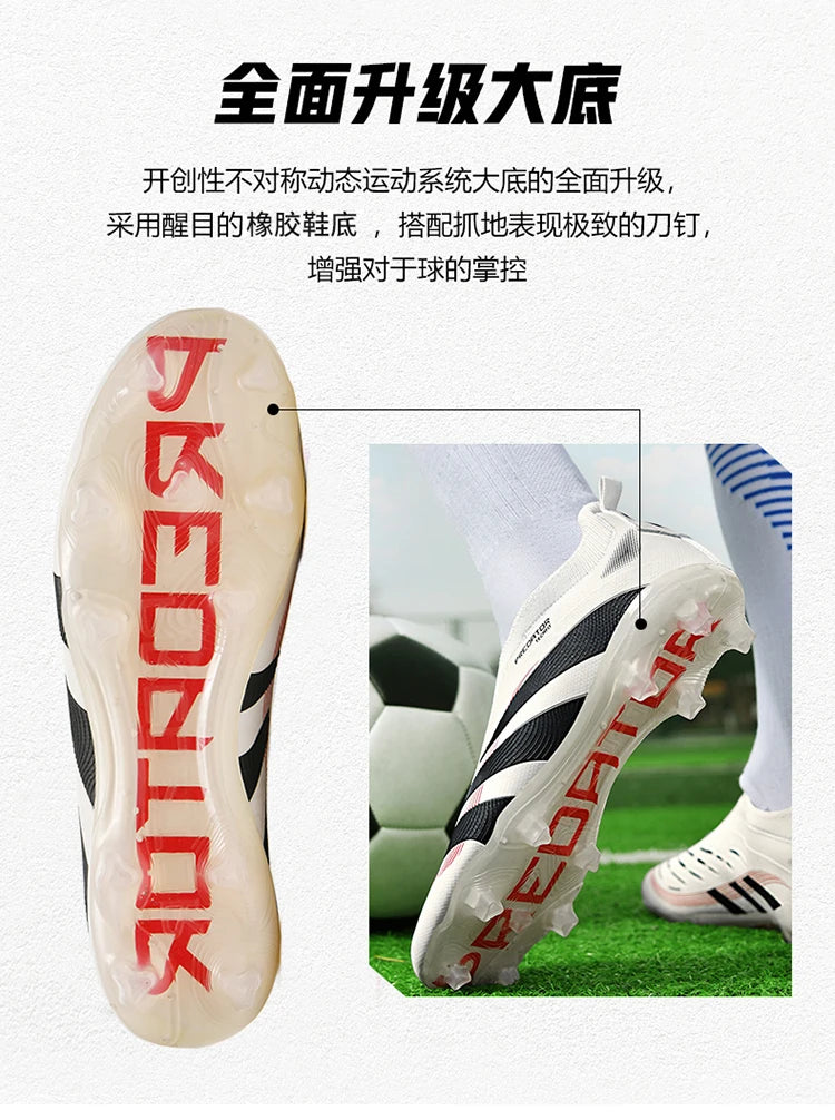 Man Soccer Shoes Original Football Boots for Men Studded Society Turf Indoor Training Cleats Non Slip Ultralight Kids Sneakers