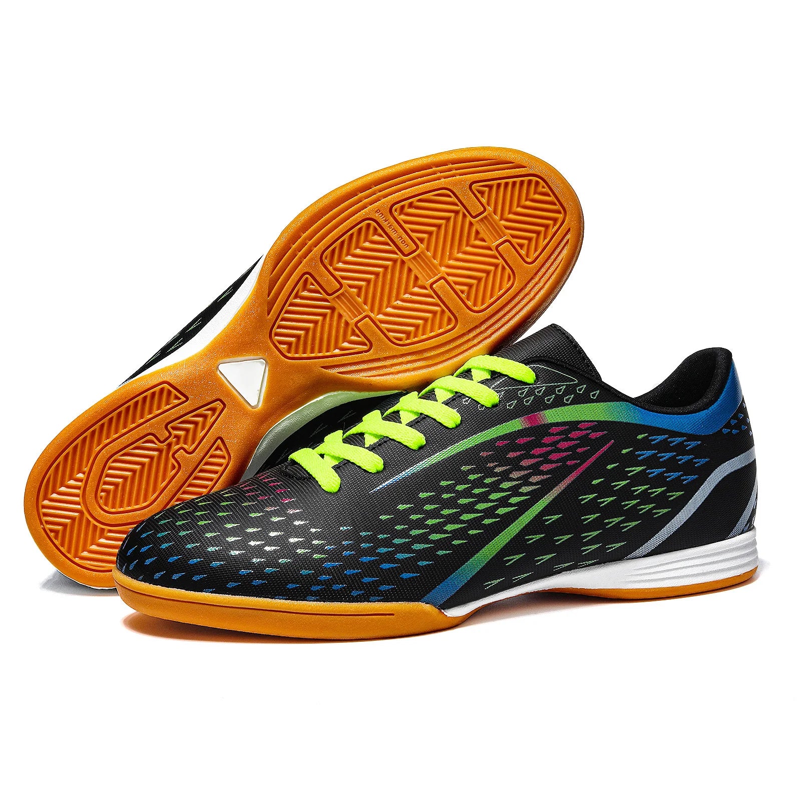 Futsal Soccer Shoes Men Low Top High Quality Anti-slip Indoor Football Shoes Kids Teenage Students Training Soccer Sneakers