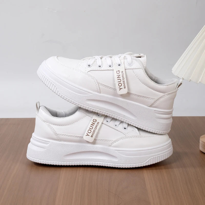 Super Comfortable White Sneakers for Women2025Spring and summer new versatile soft-soled sports sneakers casual shoes