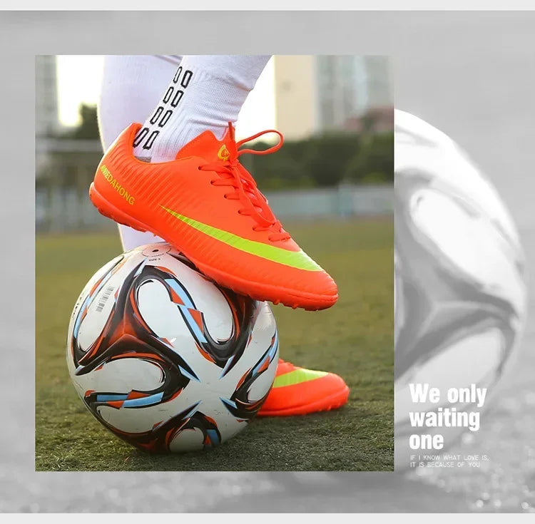 Soccer Shoes For Boys Girls Children'S Youth Broken Studs Flat Bottom For Training Sports Football Boots Cleats Shoes Low-Cut