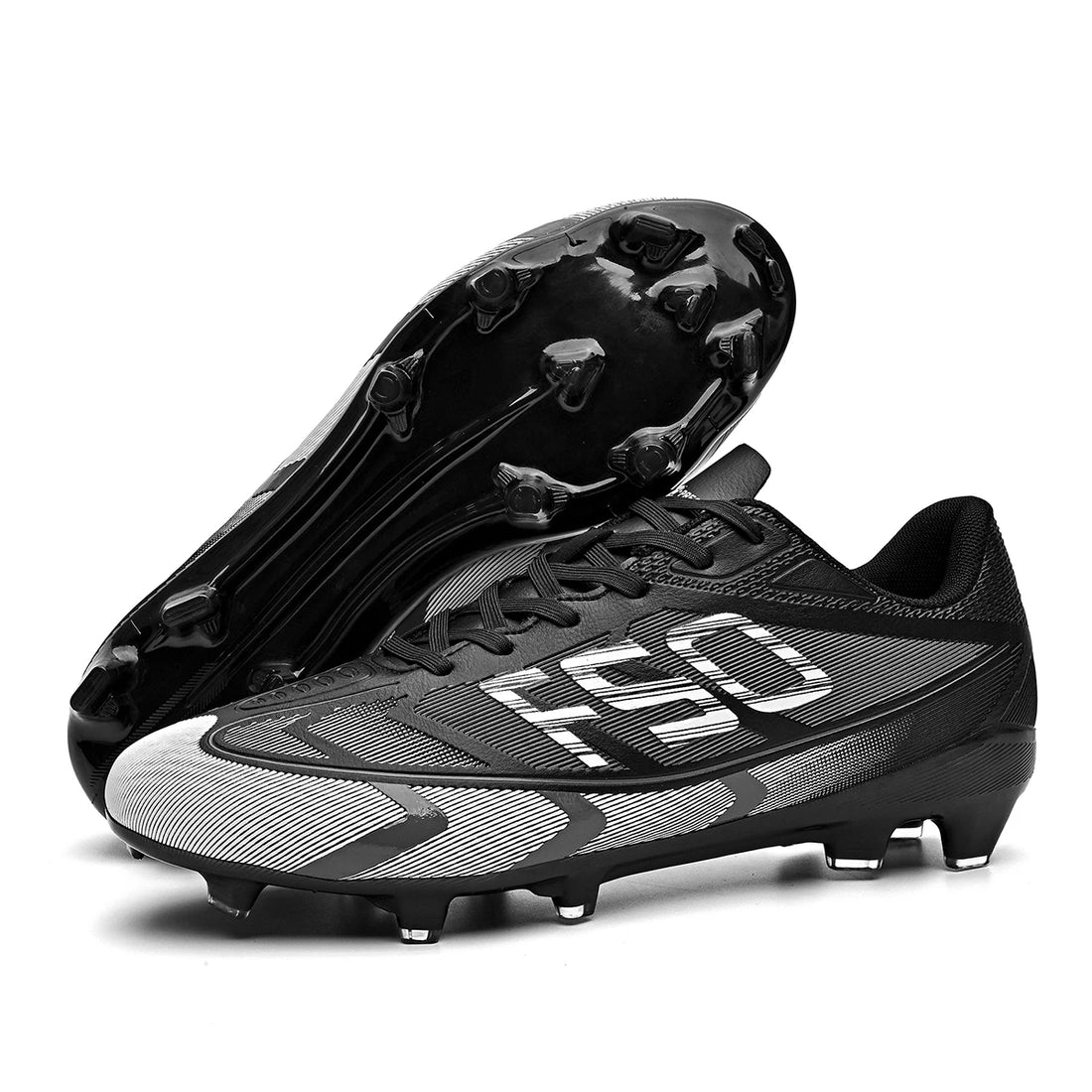 Soccer shoes, unisex style, comfortable, breathable, wear-resistant, available in TF and FG, two colors to choose from.
