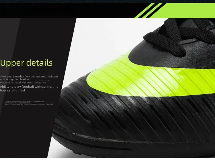 Soccer Shoes For Boys Girls Children'S Youth Broken Studs Flat Bottom For Training Sports Football Boots Cleats Shoes Low-Cut