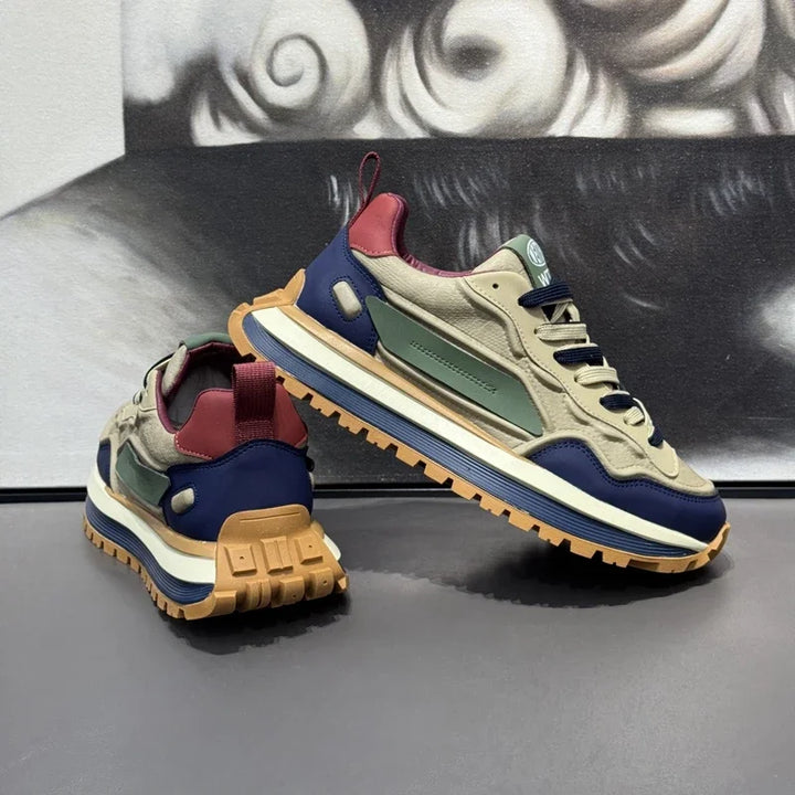 Men's Sneakers Shoes for Men Platform Sports Shoes Sports and Leisure Casual Sneaker Non-slip Fashion Wear-resistant Loafers