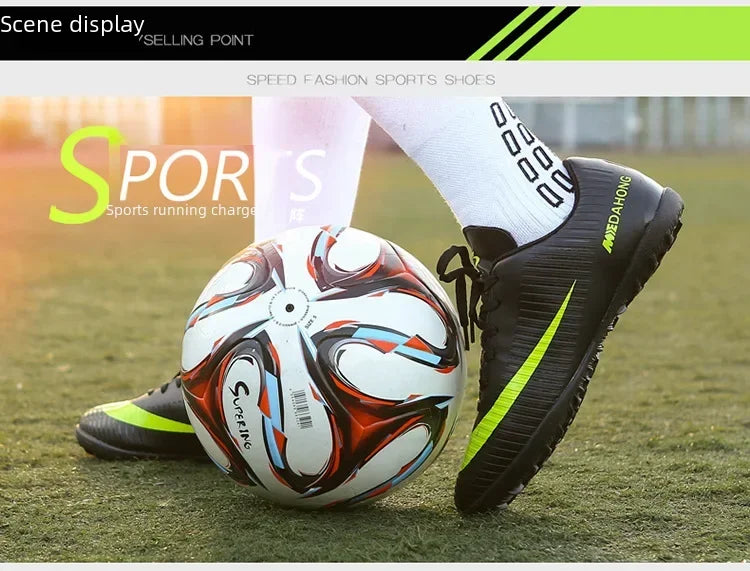 Soccer Shoes For Boys Girls Children'S Youth Broken Studs Flat Bottom For Training Sports Football Boots Cleats Shoes Low-Cut