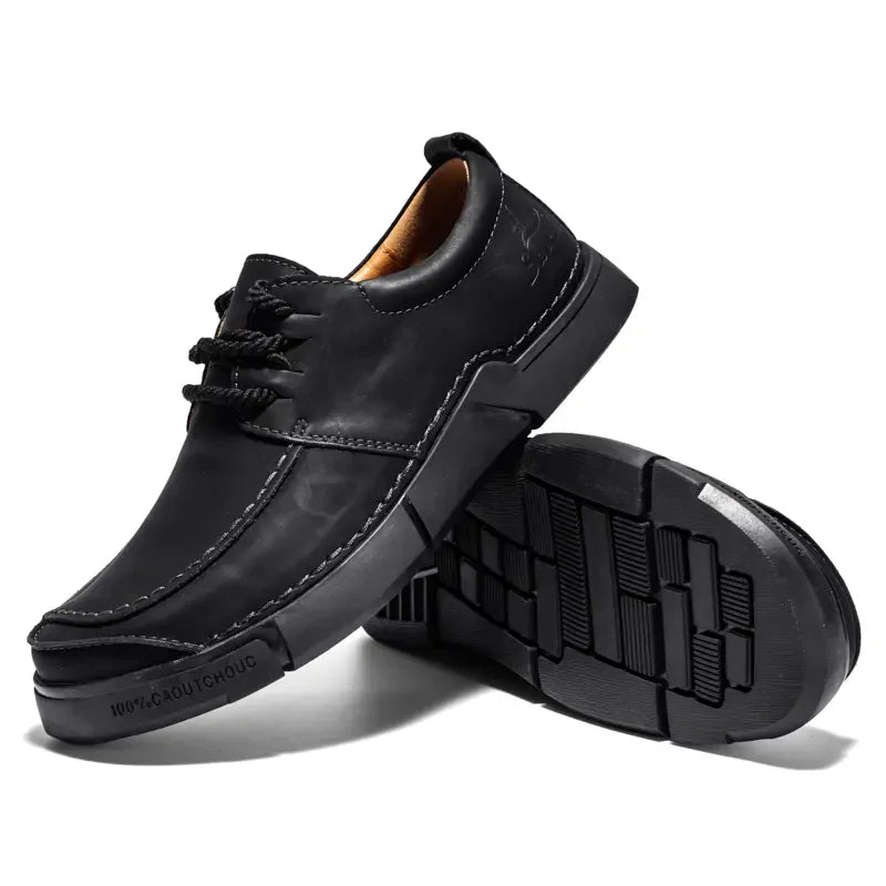 Shoes for Man Are Fashionable Dark Brown Loafers Suitable Outdoor Activities Breathable Daily Casual Shoes with Lace Up Design