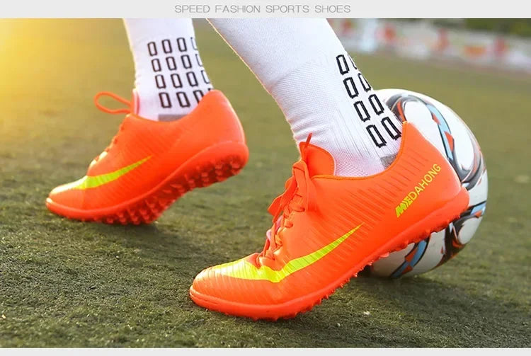 Soccer Shoes For Boys Girls Children'S Youth Broken Studs Flat Bottom For Training Sports Football Boots Cleats Shoes Low-Cut