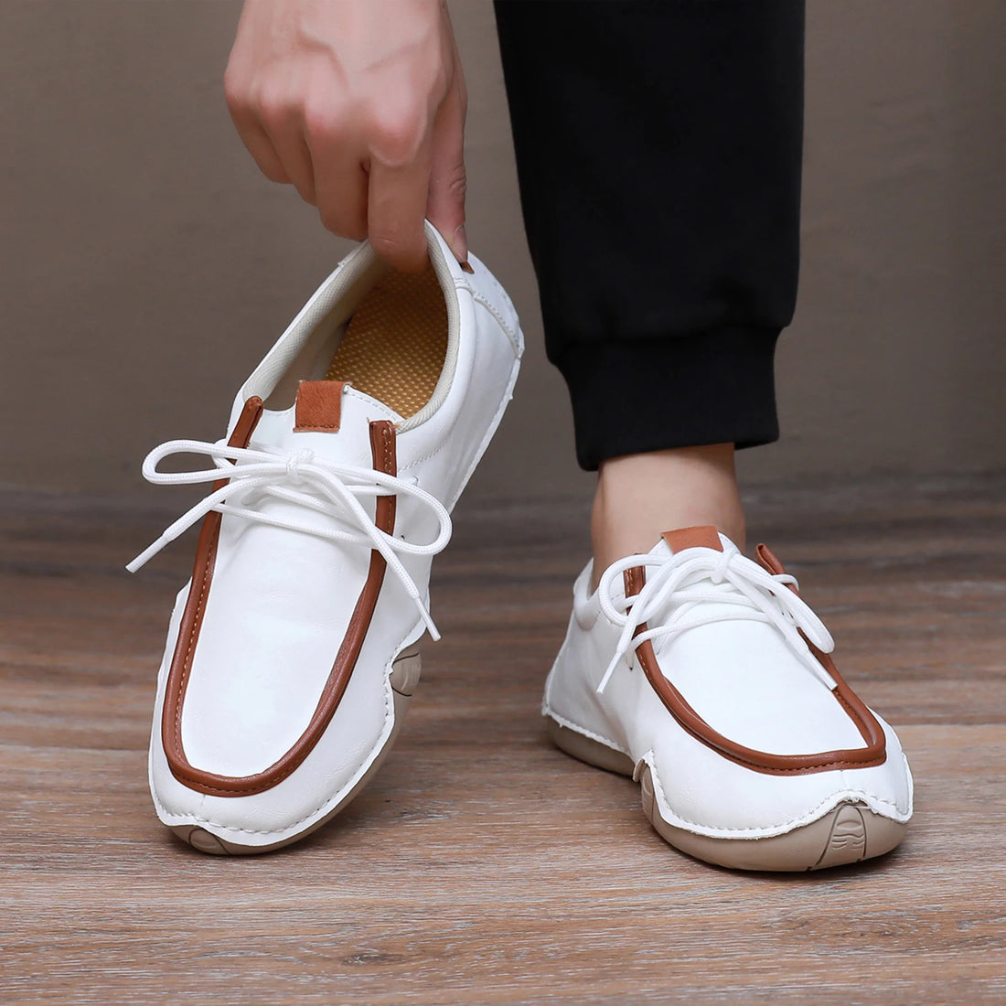 Shoes for Man Fashion Brand Loafers Soft Soled Comfortable Casual Walking Shoes Breathable Sports Tennis Outdoor Driving Shoes