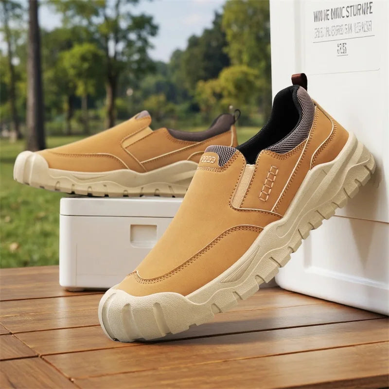 Men's shoes for work, leisure, and outdoor activities in spring and autumn, convenient to step on, suitable for sports and work