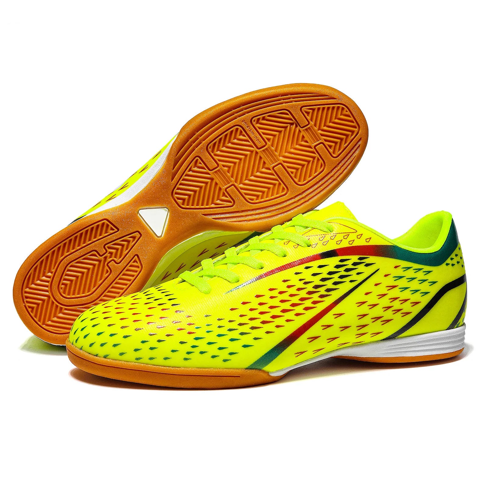 Futsal Soccer Shoes Men Low Top High Quality Anti-slip Indoor Football Shoes Kids Teenage Students Training Soccer Sneakers