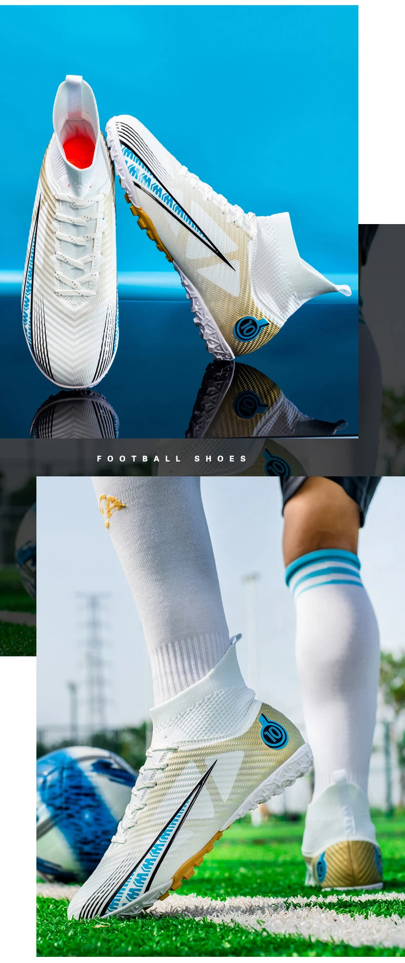 Men Soccer Shoes Kids Football Boots Women Professional Soccer Cleats Antiskid Chaussure Football TF/FG Outdoor Football Shoes