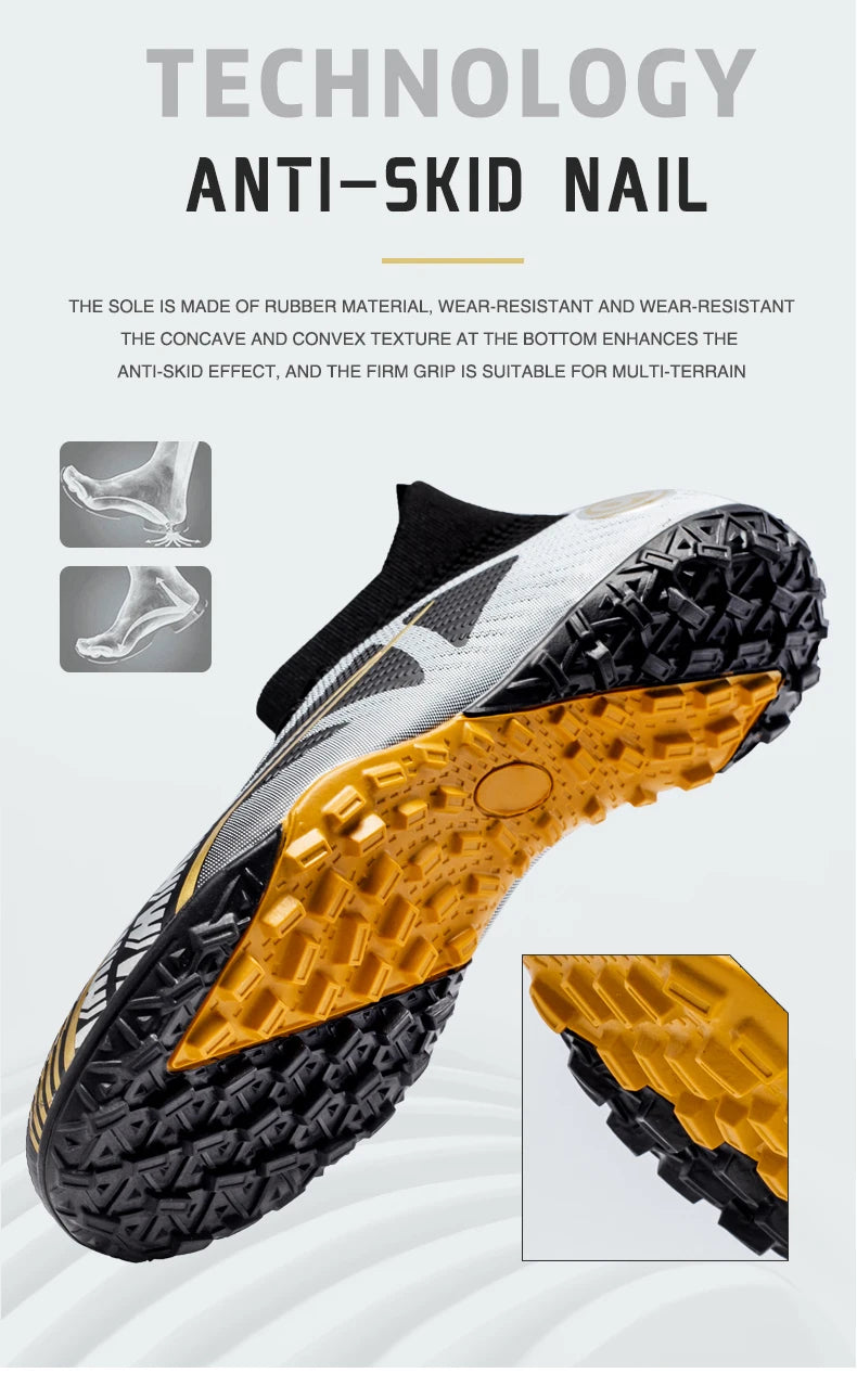 Men Soccer Shoes Kids Football Boots Women Professional Soccer Cleats Antiskid Chaussure Football TF/FG Outdoor Football Shoes