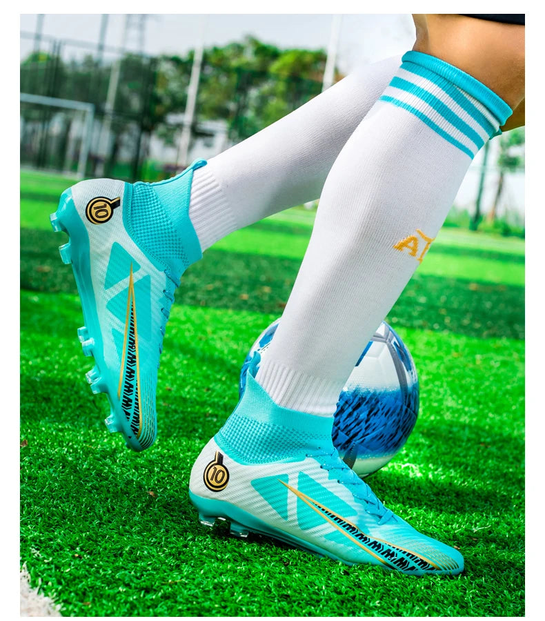 Men Soccer Shoes Kids Football Boots Women Professional Soccer Cleats Antiskid Chaussure Football TF/FG Outdoor Football Shoes
