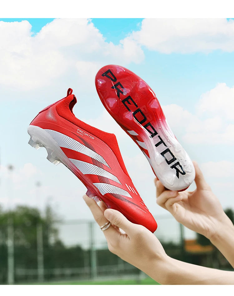 Man Soccer Shoes Original Football Boots for Men Studded Society Turf Indoor Training Cleats Non Slip Ultralight Kids Sneakers