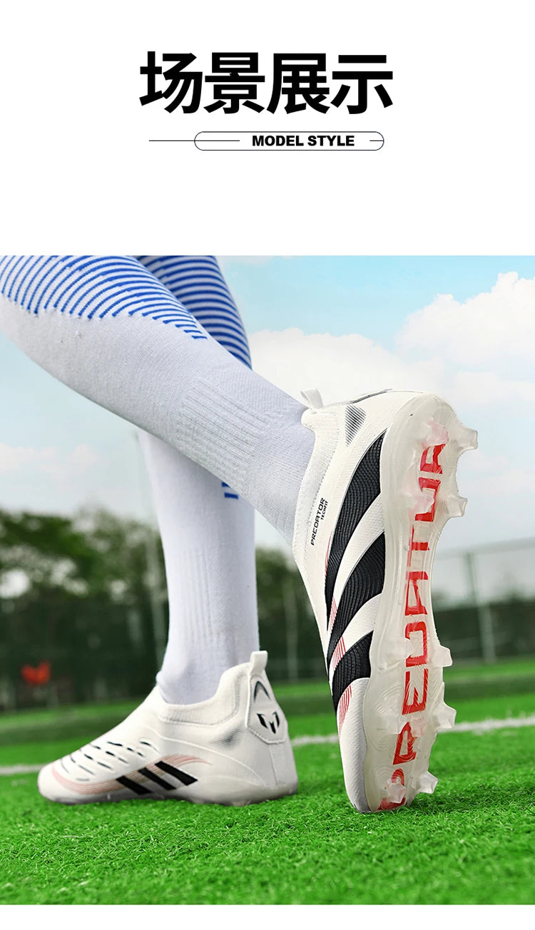 Man Soccer Shoes Original Football Boots for Men Studded Society Turf Indoor Training Cleats Non Slip Ultralight Kids Sneakers