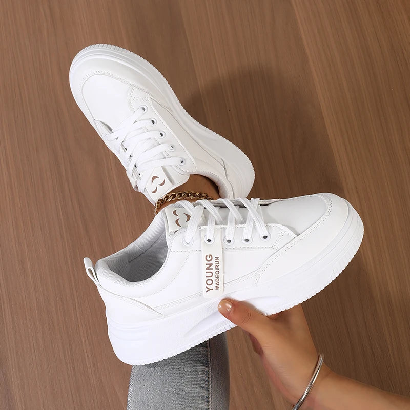 Super Comfortable White Sneakers for Women2025Spring and summer new versatile soft-soled sports sneakers casual shoes