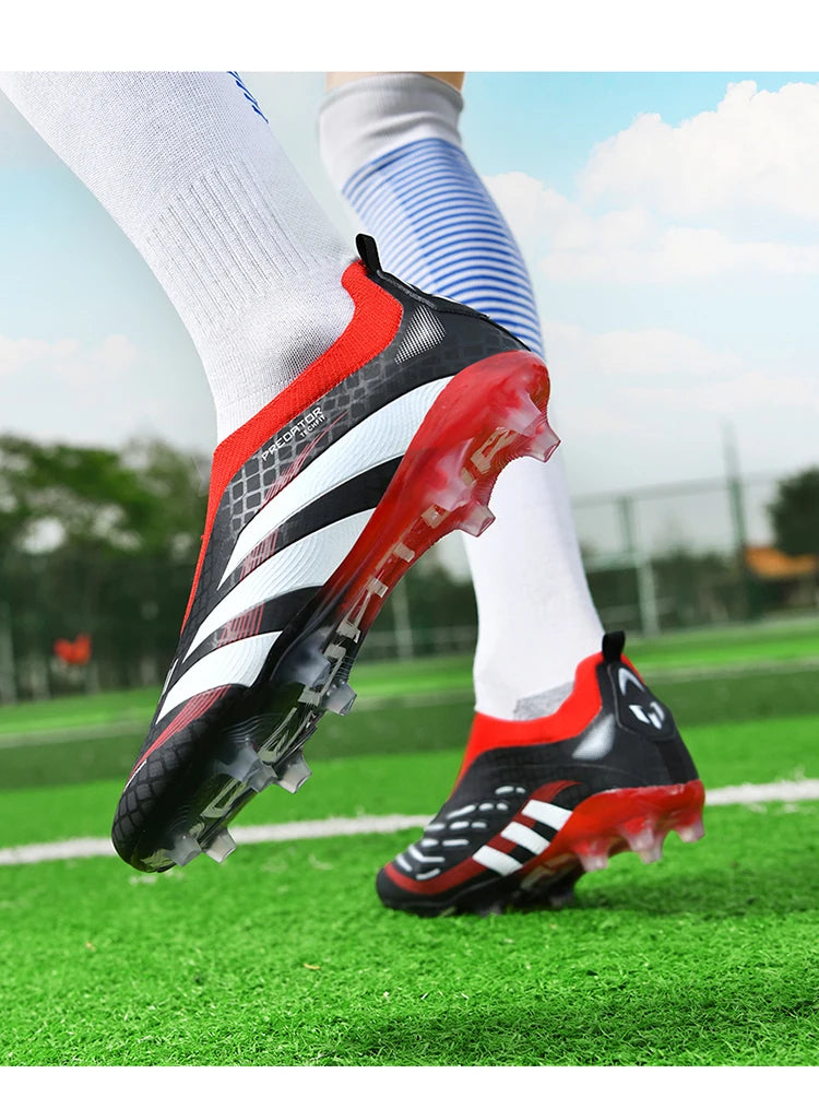 Man Soccer Shoes Original Football Boots for Men Studded Society Turf Indoor Training Cleats Non Slip Ultralight Kids Sneakers