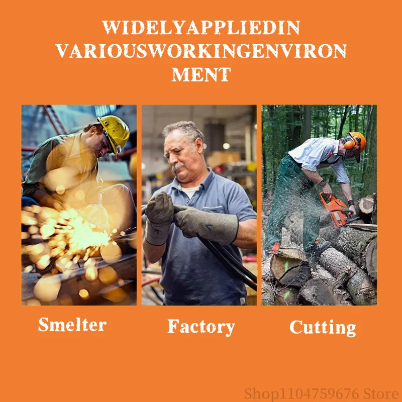 Braided safety shoes for men with steel toe protection, bump-proof, breathable, comfortable, lightweight, durable and safe.