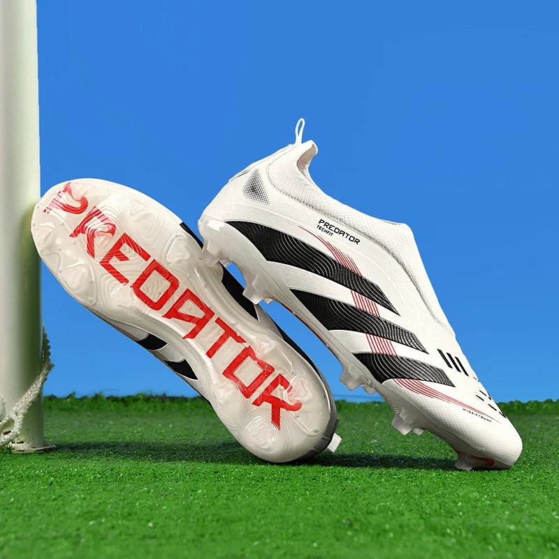 Man Soccer Shoes Original Football Boots for Men Studded Society Turf Indoor Training Cleats Non Slip Ultralight Kids Sneakers