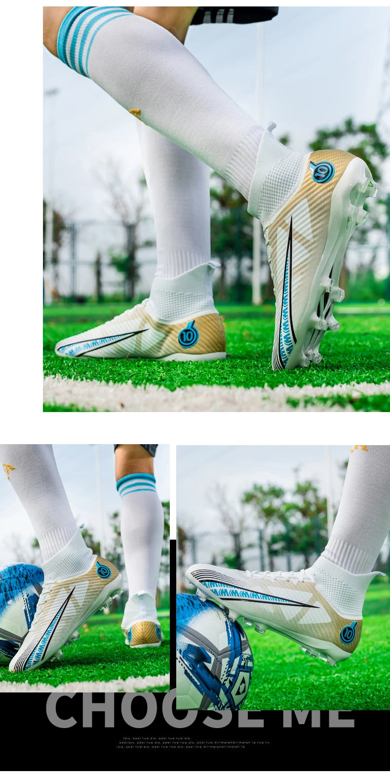 Men Soccer Shoes Kids Football Boots Women Professional Soccer Cleats Antiskid Chaussure Football TF/FG Outdoor Football Shoes