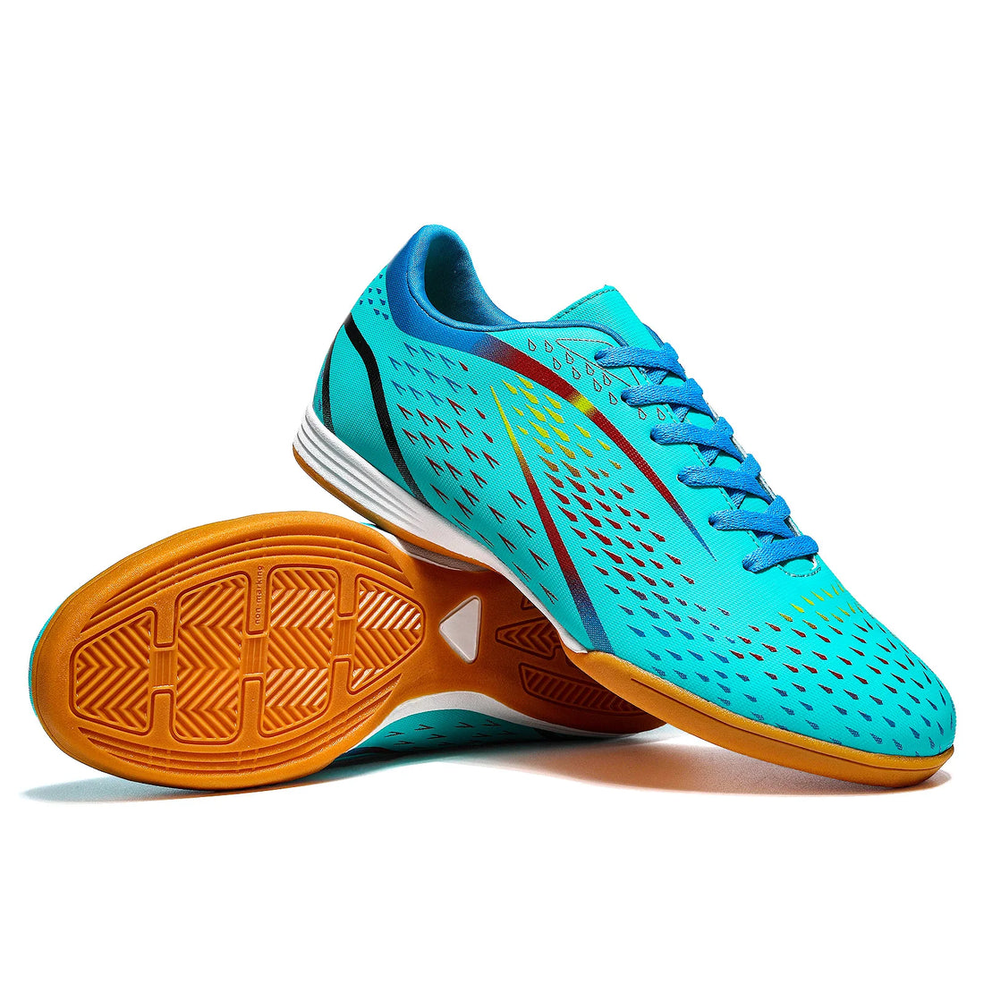 Futsal Soccer Shoes Men Low Top High Quality Anti-slip Indoor Football Shoes Kids Teenage Students Training Soccer Sneakers