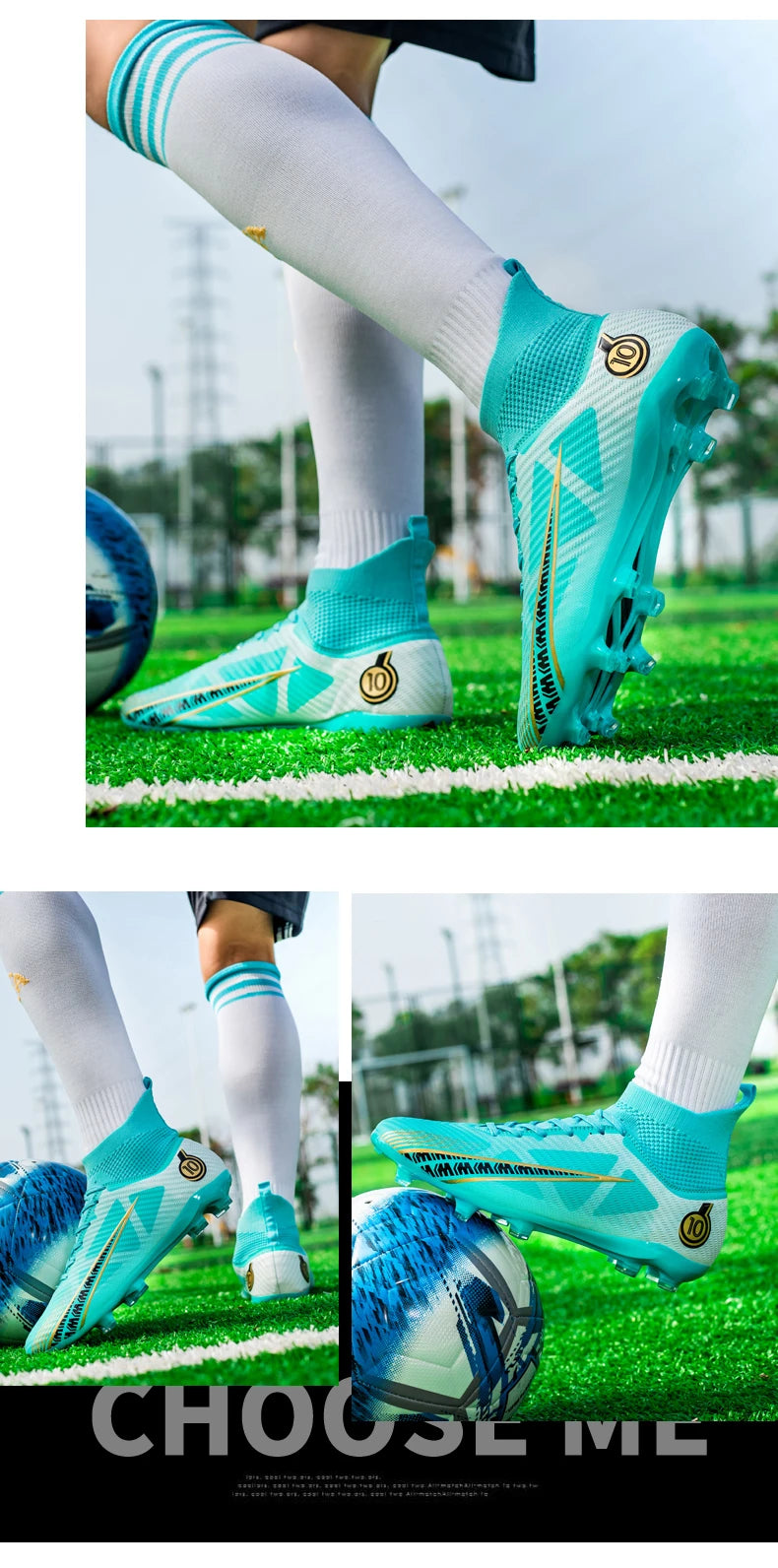 Men Soccer Shoes Kids Football Boots Women Professional Soccer Cleats Antiskid Chaussure Football TF/FG Outdoor Football Shoes