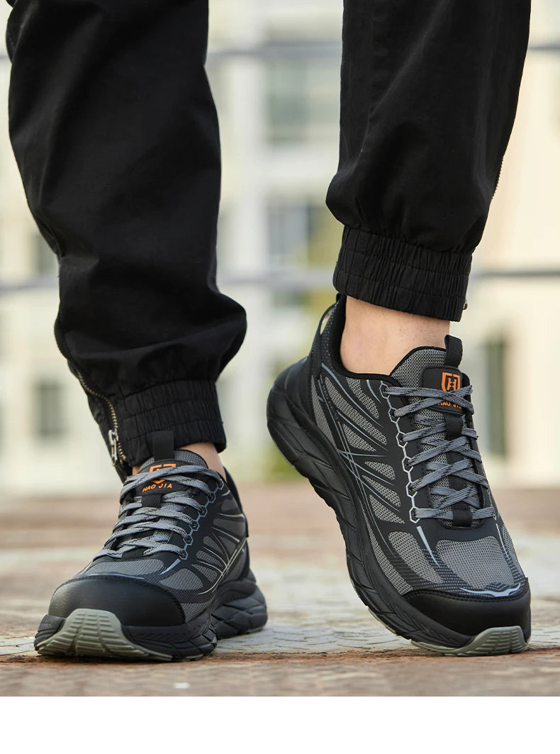 Lightweight Steel toe Shoes Work Sneakers Safety Shoes Men Anti-smash Anti puncture Indestructible shoes Security Breathable