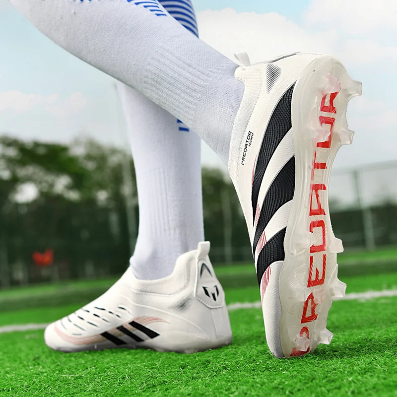 Man Soccer Shoes Original Football Boots for Men Studded Society Turf Indoor Training Cleats Non Slip Ultralight Kids Sneakers