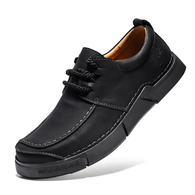 Shoes for Man Are Fashionable Dark Brown Loafers Suitable Outdoor Activities Breathable Daily Casual Shoes with Lace Up Design