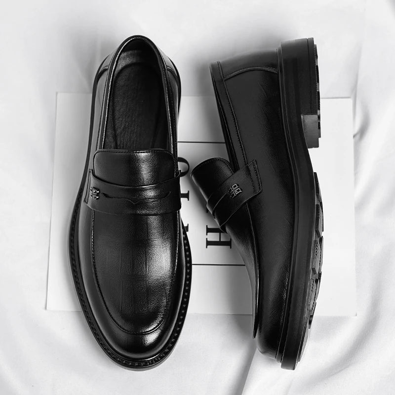 Male Shoes High Quality Fashion Men Business Shoes Italian Handmade Shoes Genuine Leather Loafers Slip-ons Men Casual Footwear