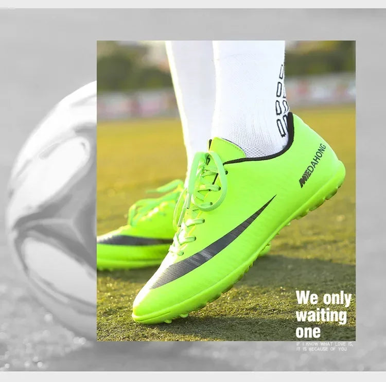 Soccer Shoes For Boys Girls Children'S Youth Broken Studs Flat Bottom For Training Sports Football Boots Cleats Shoes Low-Cut