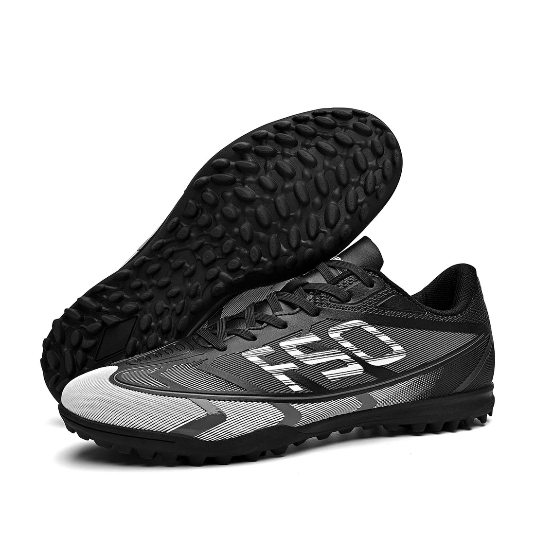 Soccer shoes, unisex style, comfortable, breathable, wear-resistant, available in TF and FG, two colors to choose from.