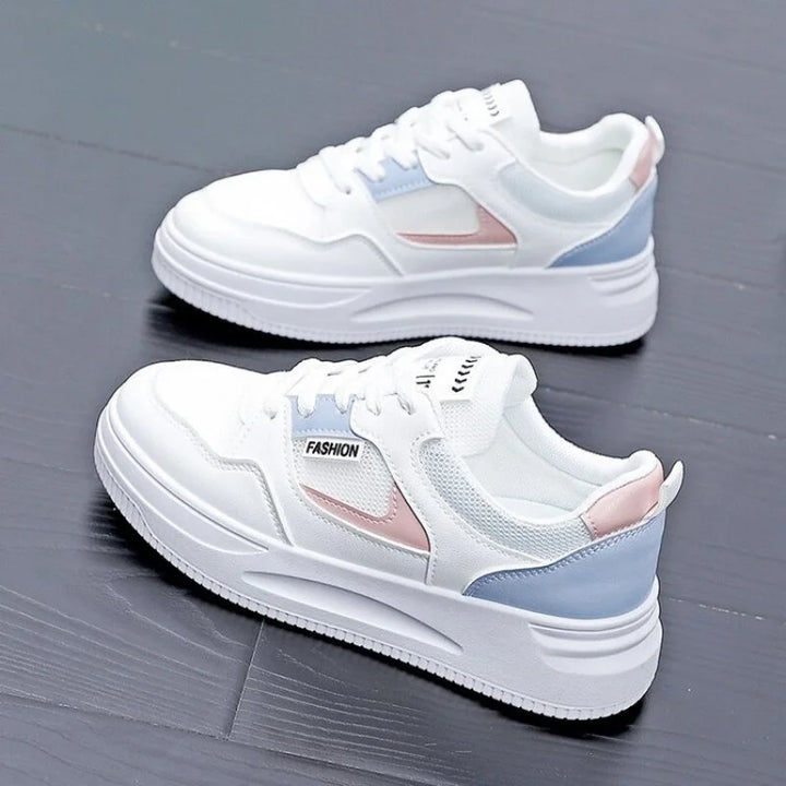 2025 Spring/Autumn New Platform  Sneakers for Women - Fashion Patchwork Casual Shoes | Breathable & Slip-Resistant Sports Style