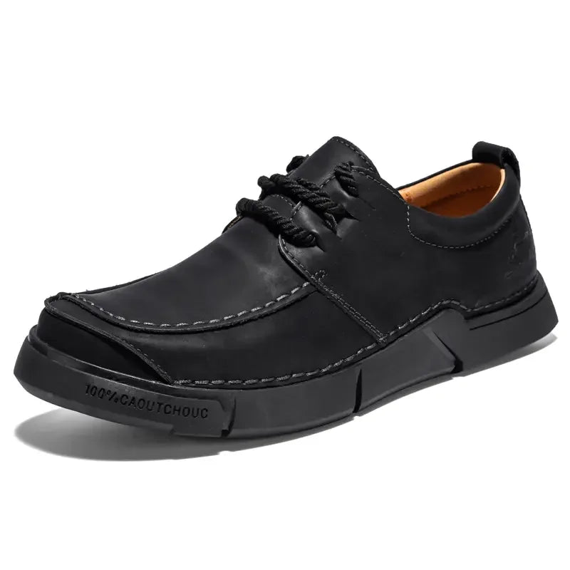 Shoes for Man Are Fashionable Dark Brown Loafers Suitable Outdoor Activities Breathable Daily Casual Shoes with Lace Up Design