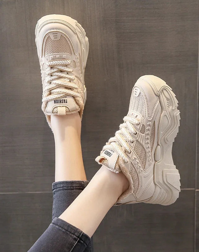 Sports Shoes for Women Athletic Round Toe High on Platform Woman Footwear Sneakers Sale Designer Luxury Offers Vulcanized Shoe H