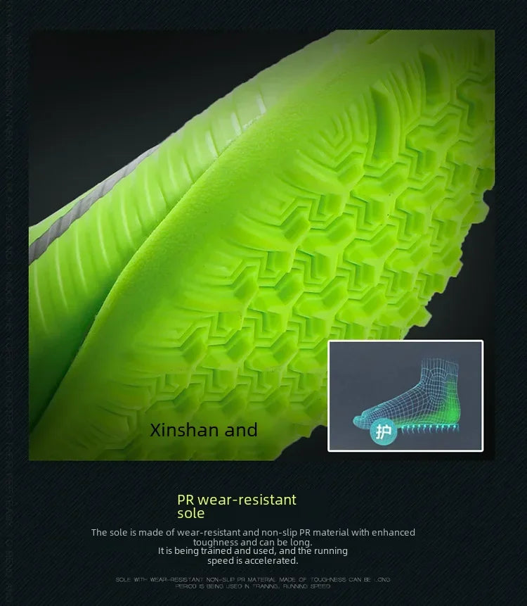 Soccer Shoes For Boys Girls Children'S Youth Broken Studs Flat Bottom For Training Sports Football Boots Cleats Shoes Low-Cut