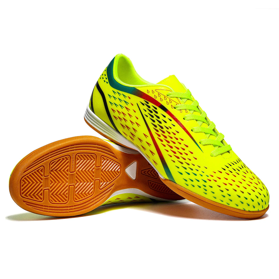 Futsal Soccer Shoes Men Low Top High Quality Anti-slip Indoor Football Shoes Kids Teenage Students Training Soccer Sneakers
