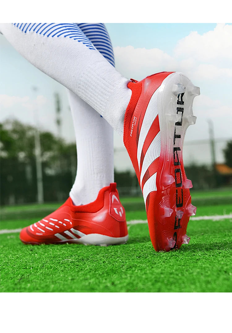 Man Soccer Shoes Original Football Boots for Men Studded Society Turf Indoor Training Cleats Non Slip Ultralight Kids Sneakers